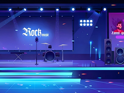 led display for night club